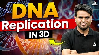 The Replication of DNA Class 12  DNA Replication 3D Animation  DNA Structure amp Process in Hindi [upl. by Gladstone680]