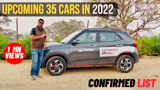 Top 35 Upcoming Cars In 2022 In India Exclusive Details [upl. by Petta]