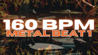 160 BPM  Metal Drum Beat  Loop 1 [upl. by Lenahs]