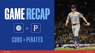 Game Highlights Cody Bellinger goes 4for5 with a HR as Cubs Win Game One in Pittsburgh  51024 [upl. by Notlrac]