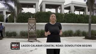 LAGOSCALABAR COASTAL ROAD DEMOLITION BEGINS [upl. by Marni]