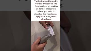 Laryngoscope uses in hospitals  emergency department drbkmoetnclexinstitutes norcet nclex [upl. by Gnah]