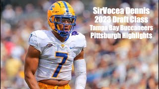 SirVocea Dennis  Pittsburgh Highlights  2023 Draft Class  Tampa Bay Buccaneers [upl. by Sharos]