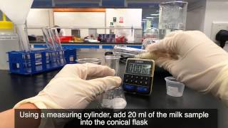 Conducting Turbidity test on pasteurized milk [upl. by Onitram639]