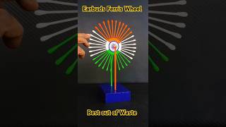 🥰 Craft With Earbuds 💡  Ferris Wheel Making Ideas shorts trending viral [upl. by Aicemaj]