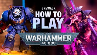 How to Play Warhammer 40k Space Marines vs Tyranids Demo Game [upl. by Siffre]