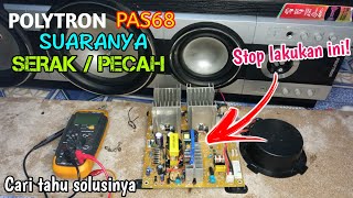 Cara Memperbaiki Speaker Aktif Polytron Suara Serak [upl. by Lambard875]