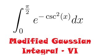 Gaussian Like Integral of Type  I  6 [upl. by Yrad201]