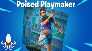 Poised Playmaker  Skin Review amp Gameplay  Fortnite [upl. by Heida]