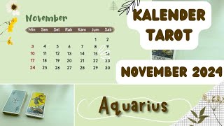 AQUARIUS🗓Kalender Tarot November 2024 ❗ [upl. by Enyad]