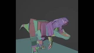 Indominus Rex roar sound and animation Jurassic Blocky [upl. by Selden793]