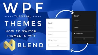 WPF Tutorial Themes in WPF  Switch Themes  Visual studio  C [upl. by Ellac]