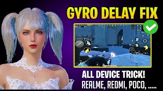 HOW TO FIX GYRO DELAY IN ANY ANDROID DEVICE  PUBG GYRO DELAY SOLUTION  GYROSCOPE DELAY FIX IN BGMI [upl. by Hilario463]