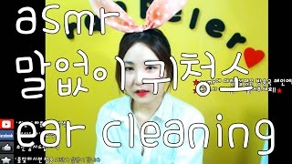 korean한국어ASMR말없이 귀만 파주는 여자ear cleaning soundno talking [upl. by Atnahc909]