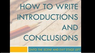 How to Write Introductions and Conclusions  Essay Planning Tips [upl. by Sellig]