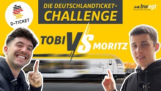 Tobi vs Moritz – die DeutschlandTicketChallenge Teil 1 [upl. by Angelina229]