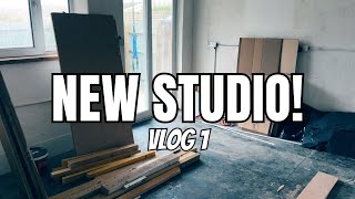 New Studio Journey  VLOG 1  It Begins [upl. by Eatnohs264]