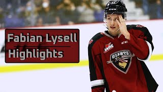 Fabian Lysell  Vancouver Giants Highlights from 2021 [upl. by Notsahc]