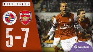 THE CRAZIEST MATCH EVER  Reading 57 Arsenal  Classic highlights  2012 [upl. by Neelasor]