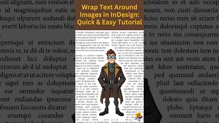 Wrap Text Around Images in InDesign Quick amp Easy Tutorial InDesign TextWrap InDesignTips [upl. by Terhune706]