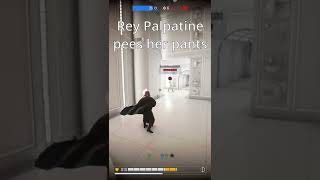 Rey Palpatine pees her pants I Starwars Battlefront 2 HvsV Funny moments [upl. by Adleme]