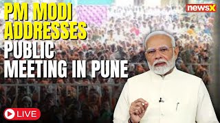 LIVE PM Modi Addresses Public Meeting in Pune Maharashtra  Assembly Election 2024  NewsX [upl. by Ahsas]