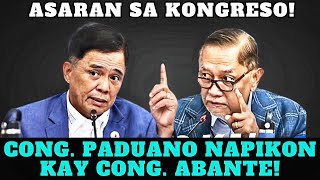 CONG PADUANO NAPIKON KAY CONG ABANTE MAY NAPUKPOK TULOY SI CONG ACE BARBER [upl. by Eillime]