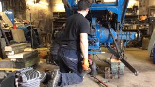 How to install rear half axle on Ford 4100 after replacing hub seal [upl. by Yee]