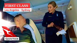 Qantas First Class 14 Hours Nonstop From Los Angeles To Sydney [upl. by Tnilk920]