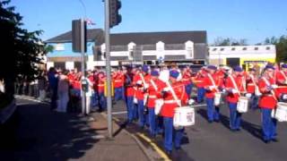 Portadown Defenders Flute Band  12th July 2010 pt 5 [upl. by Ahsiekyt]