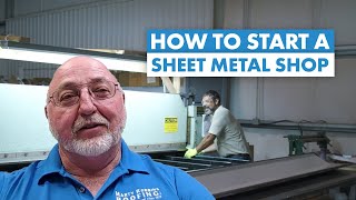 How to Start a Sheet Metal Shop Tips for Metal Roof Trim Production [upl. by Lladnek]