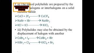 Polyhalides [upl. by Assilam]