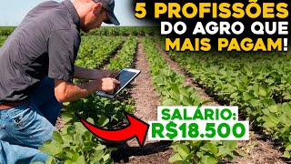 AS 5 PROFISSÕES DO AGRO COM MELHORES SALÁRIOS PARA INICIAR [upl. by Hebner]