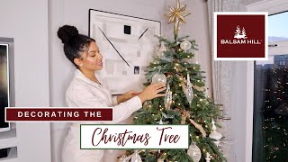 DECORATING THE CHRISTMAS TREE  Balsam Hill Nordmann Fir amp Decorations Review  Shade Shannon [upl. by Eugene]