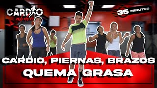 Quemar grasa y tonificar  Rutina de cardio piernas y brazos [upl. by Natalee]