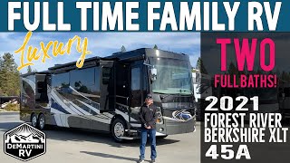 2021 Berkshire XLT 45A by Forest River  Luxury Bunkhouse RV for Full Timers [upl. by Tcideneb]