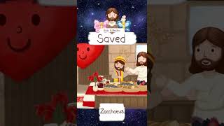 SAVED ZACCHAEUS · BIBLE STORIES FOR CHILDREN KIDS · ANIMATED CARTOON BIBLE shorts [upl. by Dranyam755]