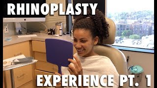 Biracial Rhinoplasty Experience Vlog First Week Recovery to Reveal Pt 1 [upl. by Ermine]