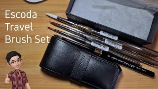 Unboxing Escoda Travel Brush Set [upl. by Oidualc]