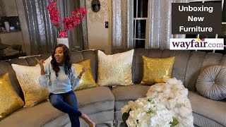 THINKING OF BUYING FURNITURE FROM WAYFAIR Living Room Update [upl. by Dallas939]