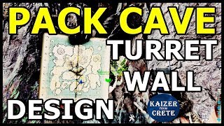 The Island Pack Cave Turret Wall Design  Ark for Official PVP [upl. by Iztim]