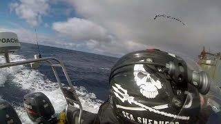 Sea Shepherd Assaulted While Attempting to Communicate with The Thunder [upl. by Ahsinam]