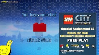 Lego City Undercover Special Assignment 10 Smash an Grab Blackwells Mansion FREE PLAY  HTG [upl. by Ahcsropal]