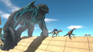 Dangerous Triangle Bridge  Escape from Leatherback  Animal Revolt Battle Simulator [upl. by Appleton]