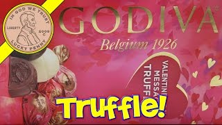 Valentines Day Godiva Message Truffles Milk Dark amp White Chocolate Candy [upl. by Josephson653]