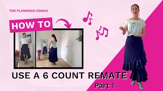 How to use a 6 count REMATE in your Bulerías Patada  PART 1 🎉  Flamenco [upl. by Yretsym]