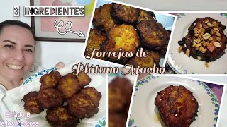 3️⃣ ingredientes  Torrejas de PLÁTANO MACHO [upl. by Nired]