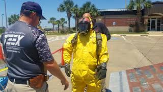 Hazmat operation training decon [upl. by Anan]