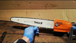 STIHL HTKM Pole Pruner Cleaning Maintenance [upl. by Anaerb]