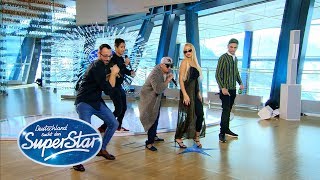 DSDS 2019  Gruppe 11  Dennis Daniel Mohamed Jorgo mit quotHammaquot von Culcha Candela [upl. by Winzler423]